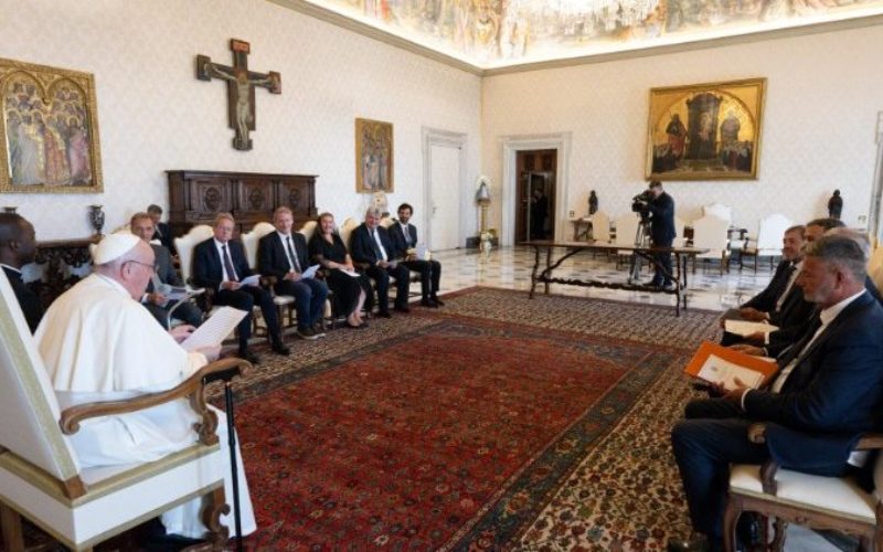 Папата се сретна со делегација правници од земјите членки на Советот на Европа