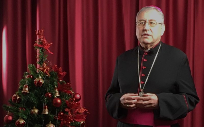 Божиќна честитка на Н.В.П. д-р Киро Стојанов, Скопски бискуп и Струмичко – скопски епарх