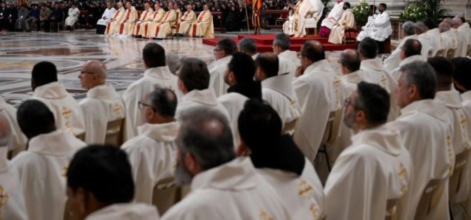 Свештеници од целиот свет на средба со папата Фрањо