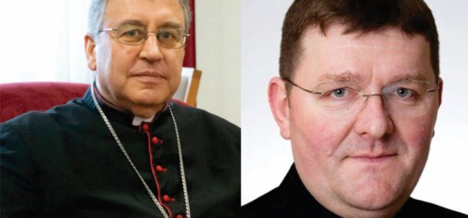 Честитка од бискупот Стојанов до новоименуваниот Зрењанински бискуп монсињор Мирко Штефковиќ