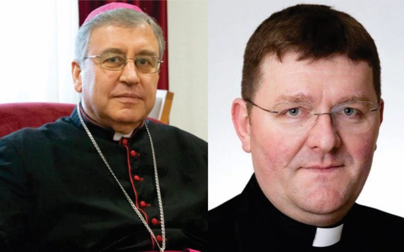 Честитка од бискупот Стојанов до новоименуваниот Зрењанински бискуп монсињор Мирко Штефковиќ