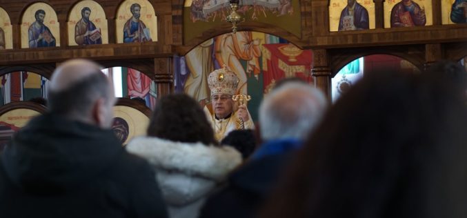 Епископот Стојанов на Богојавление служеше во црквата „Раѓање на Свети Иван Крстител“ во Струмица