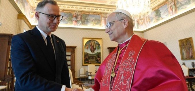 Папа Лав XIV го прими претседателот на Република Полска