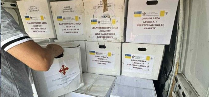 Папата Лав XIV испрати храна на семејства во украинскиот Харкив