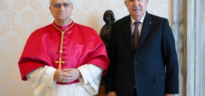 Папата Лав XIV го прими претседателот на Република Алжир