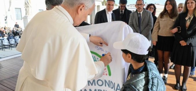 Папата Лав XIV: Светскиот ден на децата ќе се одржи од 25 до 27 септември 2026 година