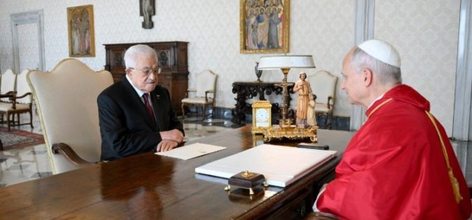 Папата го прими претседателот Абас: Конфликтот во Газа мора да се запре и мора да се најде решение за две држави
