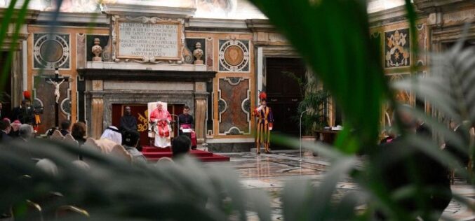 Папата: Светиот Престол нема да молчи пред неправдите и кршењата на човековите права