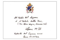 Првиот Божиќ на папата Лав XIV