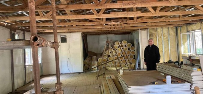 Бискупот Стојанов ја посети обновата на црквата „Свети Јосиф“ на Бит-пазар во Скопје