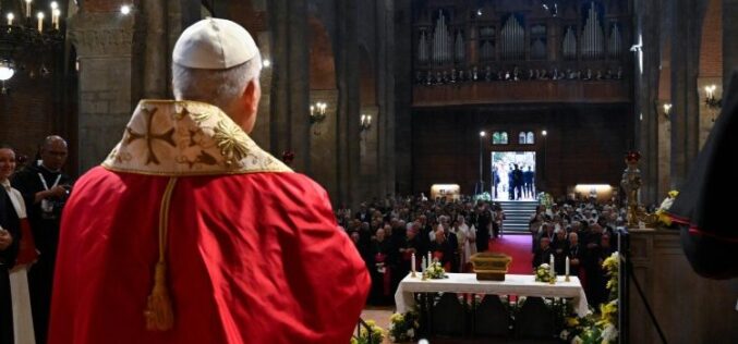 Папата Лав XIV во Павија и Сант’Анџело Лодиџано