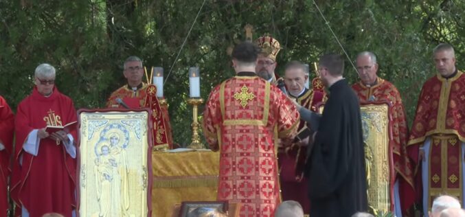 Свечена прослава на свети Шарбел во Крижевци со присуство на свештеници од Македонија