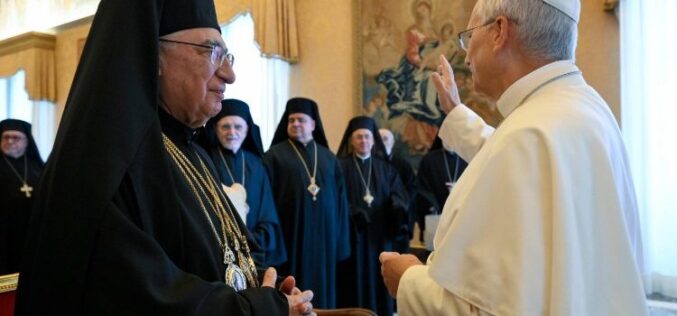 Папата: Грко-мелкитската црква е „сведок на мирот во земјите погодени од конфликти“