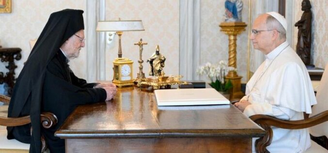 Папата Лав XIV го прими патријархот Вартоломеј